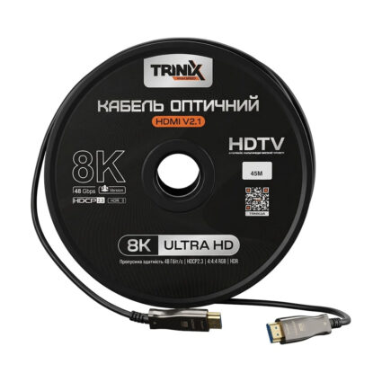 Кабель HDMI V2.1 оптичний 45м Trinix (AOC-HDMI8k-45m) - Зображення 2