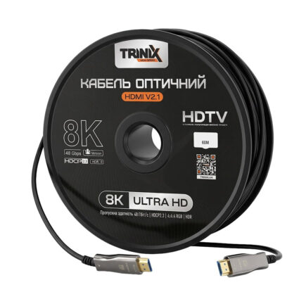 Кабель HDMI V2.1 оптичний 60м Trinix (AOC-HDMI8k-60m)