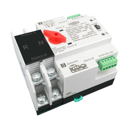 Автоматичний перемикач (АВР) під DIN-рейку TOMZN TOQ5/2P 100A 2 полюси - Зображення 2