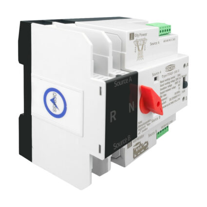 Автоматичний перемикач (АВР) під DIN-рейку TOMZN TOQ5/2P 100A 2 полюси - Зображення 3