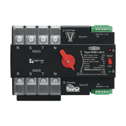 Автоматичний перемикач (АВР) під DIN-рейку TOMZN TOQ7/4P 125A 4 полюси - Зображення 2