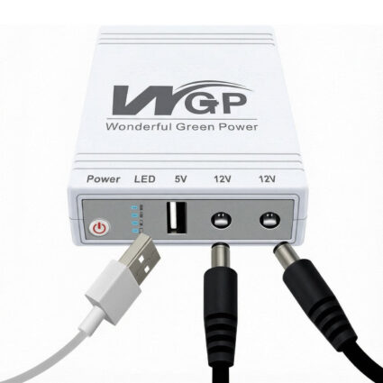 Джерело безперебійного живлення Mini UPS WGP UPS103C 20000mAh 5V/12V/12V, Li-ion 4*5Ah, для роутера та оптичного терміналу — изображение 4