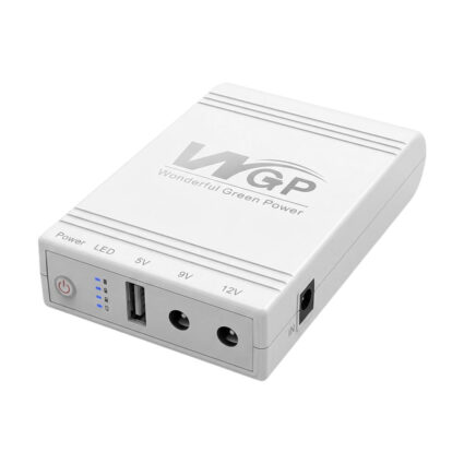 Джерело безперебійного живлення Mini UPS WGP UPS103A White 10400mAh 5V/9V/12V, Li-ion 4*2.6Ah, для роутера та оптичного терміналу - Зображення 2