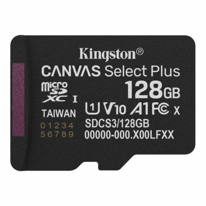 Карта пам'яті microSDXC Kingston 128Gb Canvas Select Plus Gen3 class 10 А1 UHS-I (SDCS3/128GBSP)