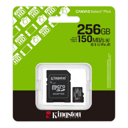 Карта пам'яті microSDXC Kingston 256Gb Canvas Select Plus Gen3 class 10 А1 UHS-I + SD-адаптер (SDCS3/256GB) - Зображення 3