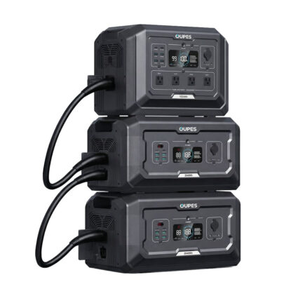 Комплект резервного живлення OUPES 5120Wh 2000W: зарядна станція OUPES Mega 1 S1 2000W 1024Wh LiFePO4 та 2 додаткові батареї OUPES S2-BAT 2048Wh LiFePO4