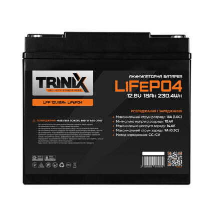 Акумуляторна батарея літій-залізо-фосфатна 12.8В 18А*год Trinix LFP 12V18Ah LiFePO4 - Зображення 2