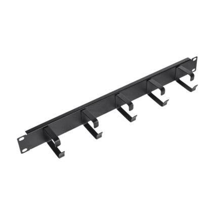 Кабельний організатор Trinix TRX-1U/CM-5R Black металевий на 5 кілець для комутаційної шафи 19" — изображение 3