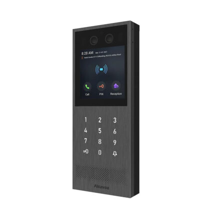 IP-відеопанель багатоабонентська 2Mp Akuvox X912S з екраном 4", розпізнаванням облич та зчитувачем EM-Marine / Mifare / NFC / BLE / QR - Зображення 2