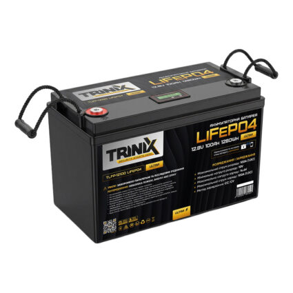 Акумуляторна батарея літій-залізо-фосфатна 12.8В 100А*год Trinix TLFP-12100 Ultra LiFePO4 з Bluetooth (Black) - Зображення 4