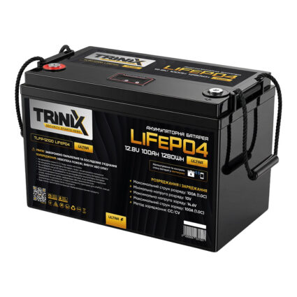 Акумуляторна батарея літій-залізо-фосфатна 12.8В 100А*год Trinix TLFP-12100 Ultra LiFePO4 з Bluetooth (Black) - Зображення 5