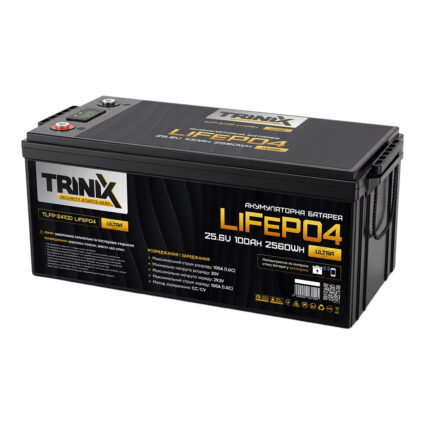 Акумуляторна батарея літій-залізо-фосфатна 25.6В 100А*год Trinix TLFP-24100 Ultra LiFePO4 з Bluetooth (Black) — изображение 4