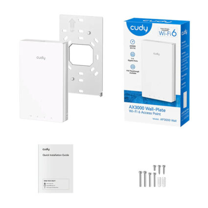 Точка доступу настінна WiFi 6 Cudy AP3000 Wall з підтримкою Mesh дводіапазонна гігабітна AX3000 — изображение 3