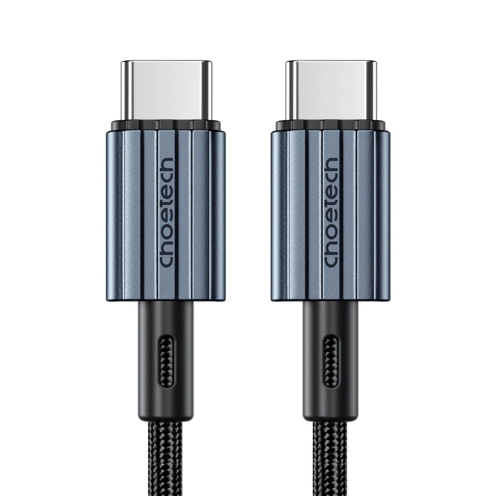 000021636_1_10 Кабель Choetech ХСС-1014 Black USB-C to USB-C PD60W 1.2m - Зображення 1