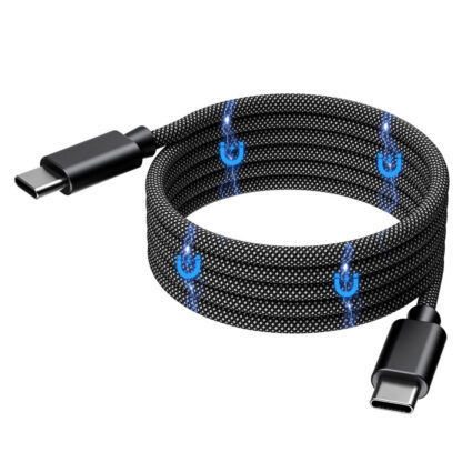 Кабель Choetech ХСС-1051 Black USB-C to USB-C Magnetic PD3.1 240W 1.8m - Зображення 2