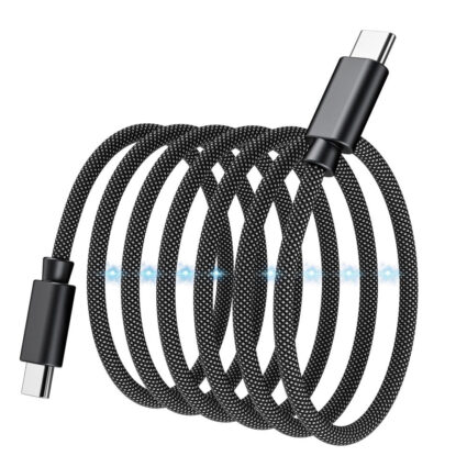 Кабель Choetech ХСС-1051 Black USB-C to USB-C Magnetic PD3.1 240W 1.8m - Зображення 3