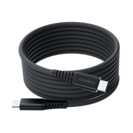 Кабель Choetech ХСС-1051 Black USB-C to USB-C Magnetic PD3.1 240W 1.8m - Зображення 4