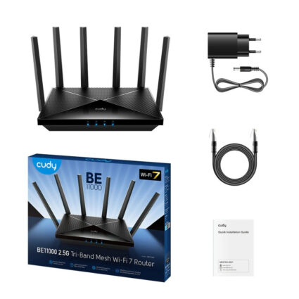 WiFi 7 Mesh-маршрутизатор 2.5G Cudy WR11000 тридіапазонний BE11000 - Зображення 3
