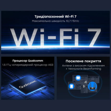 WiFi 7 Mesh-маршрутизатор 2.5G Cudy WR11000 тридіапазонний BE11000 - Зображення 4