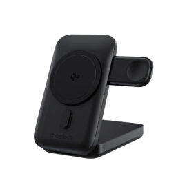 Повербанк з підставкою 10000mAh Choetech B750 Black QC3.0 PD3.0 бездротова зарядка смартфонів та Apple Watch