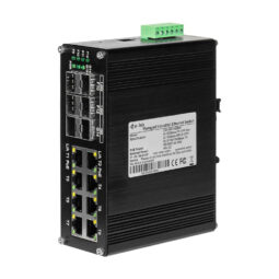 PoE-комутатор 14-портовий керований L2+ E-LINK ETH-IMC2408MP гігабітний з 8 портами PoE, 240W