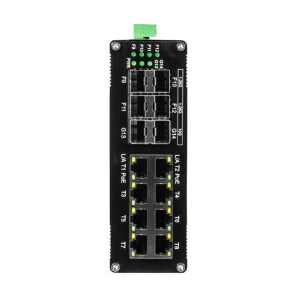 PoE-комутатор 14-портовий керований L2+ E-LINK ETH-IMC2408MP гігабітний з 8 портами PoE, 240W — изображение 2