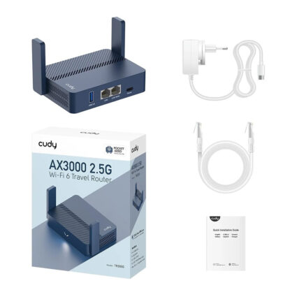 WiFi 6 Mesh-маршрутизатор Cudy TR3000 дводіапазонний гігабітний портативний AX3000 — изображение 4