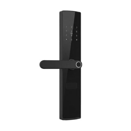 Замок біометричний автономний Trinix TRL-5404BTF Black L/R з Bluetooth, зчитувачем відбитків пальців і карт Mifare — изображение 2