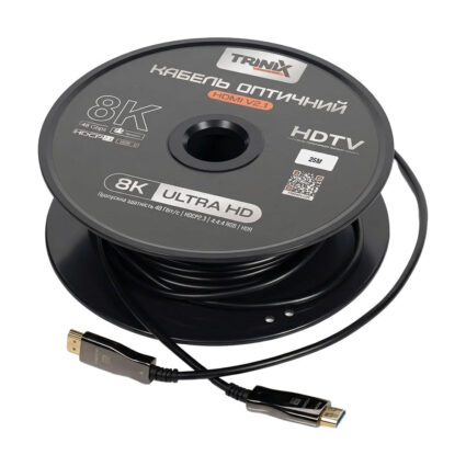 Кабель HDMI V2.1 оптичний 25м Trinix (AOC-HDMI8k-25m) - Зображення 4