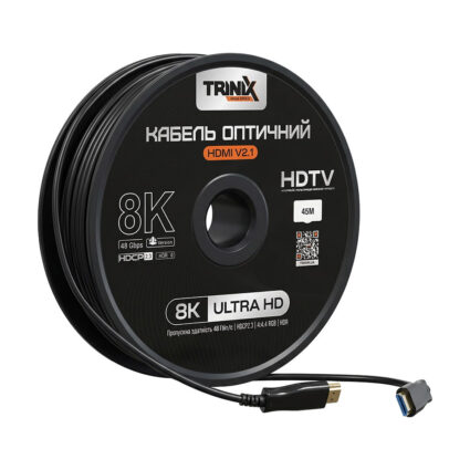 Кабель HDMI V2.1 оптичний 45м Trinix (AOC-HDMI8k-45m) — изображение 3