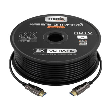 Кабель HDMI V2.1 оптичний 60м Trinix (AOC-HDMI8k-60m) — изображение 4