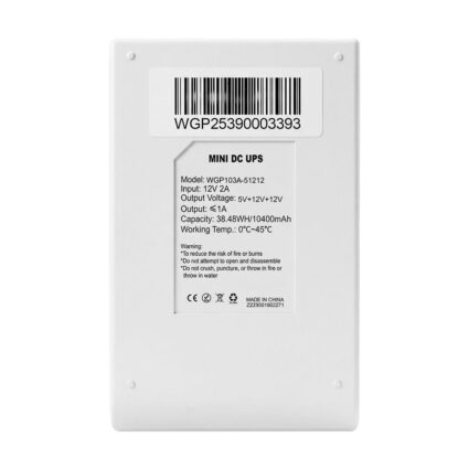 Джерело безперебійного живлення Mini UPS WGP UPS103A 10400mAh 5V/12V/12V, Li-ion 4*2.6Ah, для роутера та оптичного терміналу - Зображення 5