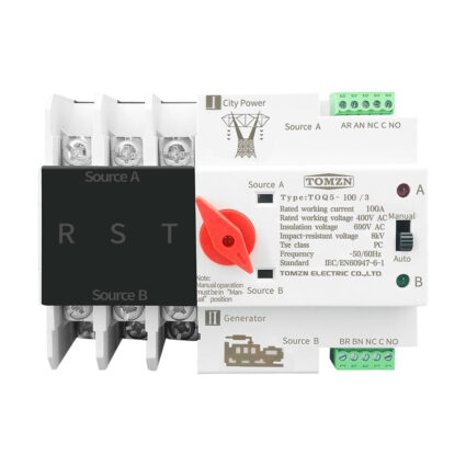 Автоматичний перемикач (АВР) під DIN-рейку TOMZN TOQ5/3P 100A 3 полюси