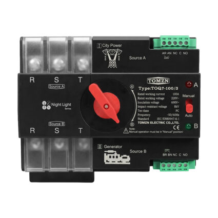 Автоматичний перемикач (АВР) під DIN-рейку TOMZN TOQ7/3P 100A 3 полюси - Зображення 2