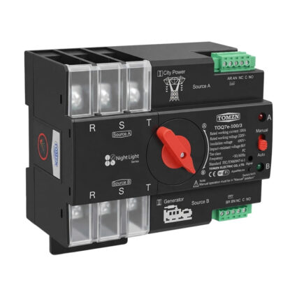 Автоматичний перемикач (АВР) під DIN-рейку з Wi-Fi TOMZN TOQ7e-100/3P 100A 3 полюси - Зображення 3