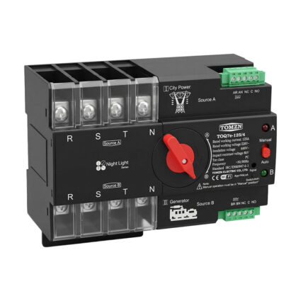 Автоматичний перемикач (АВР) під DIN-рейку з Wi-Fi TOMZN TOQ7e-125/4P 125A 4 полюси - Зображення 4