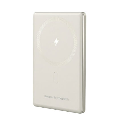 Повербанк 5000mAh Choetech B738 White QC3.0 PD3.0 бездротова магнітна зарядка