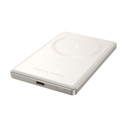 Повербанк 5000mAh Choetech B738 White QC3.0 PD3.0 бездротова магнітна зарядка - Зображення 2
