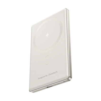 Повербанк 5000mAh Choetech B738 White QC3.0 PD3.0 бездротова магнітна зарядка - Зображення 3