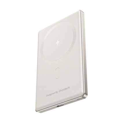 Повербанк 5000mAh Choetech B738 White QC3.0 PD3.0 бездротова магнітна зарядка - Зображення 3