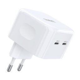 Мережевий зарядний пристрій Choetech Q5008 PD35W 2xUSB-C White