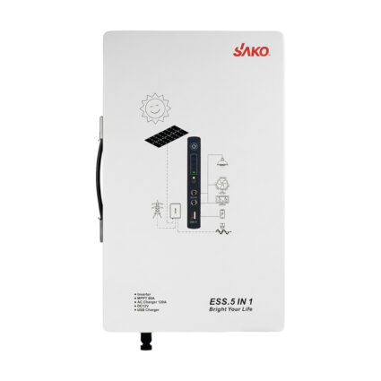 Cистема резервного живлення (інвертор та батарея) Sako Alpha-ESS-1000W/2KWh настінна. Потужність 1000 Вт, енергоємність 2009.6 Вт*год, LifePO4 - Зображення 2