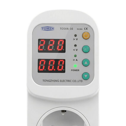 Реле контролю напруги та струму в розетку TOMZN TOSVA-16 EU 16A - Зображення 4