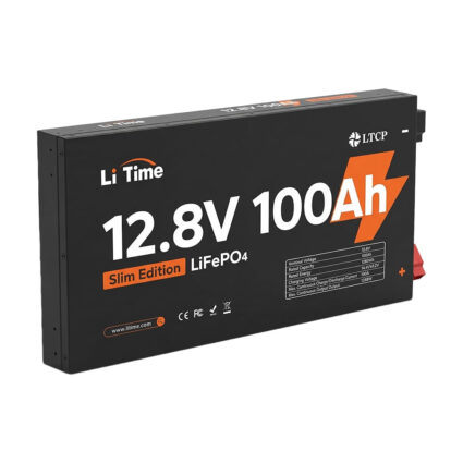 Акумуляторна батарея літій-залізо-фосфатна 12.8В 100А*год LiFePO4 LiTime Slim 12V100-100-SLIM-LTCP-4-SE100 ультратонка - Зображення 2
