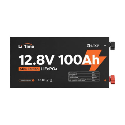Акумуляторна батарея літій-залізо-фосфатна 12.8В 100А*год LiFePO4 LiTime Slim 12V100-100-SLIM-LTCP-4-SE100 ультратонка - Зображення 3