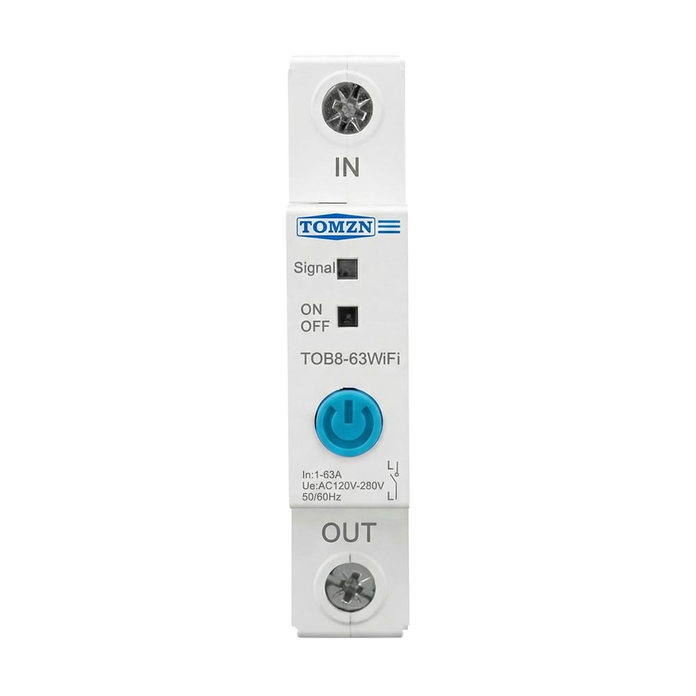 000025264_1_3 Розумний автоматичний вимикач з Wi-Fi (eWeLink) TOMZN TOB8-63 63A з моніторингом енергоспоживання — изображение 1