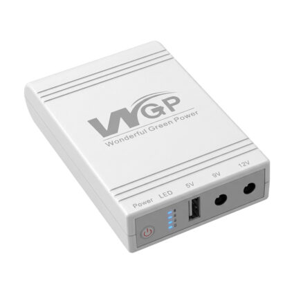 Джерело безперебійного живлення Mini UPS WGP UPS103A White 10400mAh 5V/9V/12V, Li-ion 4*2.6Ah, для роутера та оптичного терміналу - Зображення 3