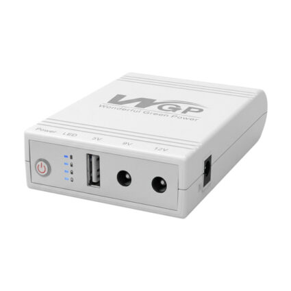 Комплект Mini UPS з блоком живлення: джерело безперебійного живлення Mini UPS WGP UPS103A White 10400mAh 5V/9V/12V, Li-ion 4*2.6Ah, для роутера і оптичного термінала та блок живлення SPF-1202B 12V/2A (24W) - Зображення 2