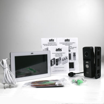 Комплект відеодомофона ATIS AD-770FHD/T-W Kit box (розпродаж 706): відеодомофон 7" з детектором руху і підтримкою Tuya Smart і відеопанель - Зображення 2