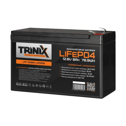 Комплект резервного живлення Trinix: джерело безперебійного живлення PSU-1203LED(M) LiFePO4 і акумуляторна батарея LFP 12V6Ah LiFePO4 — изображение 3